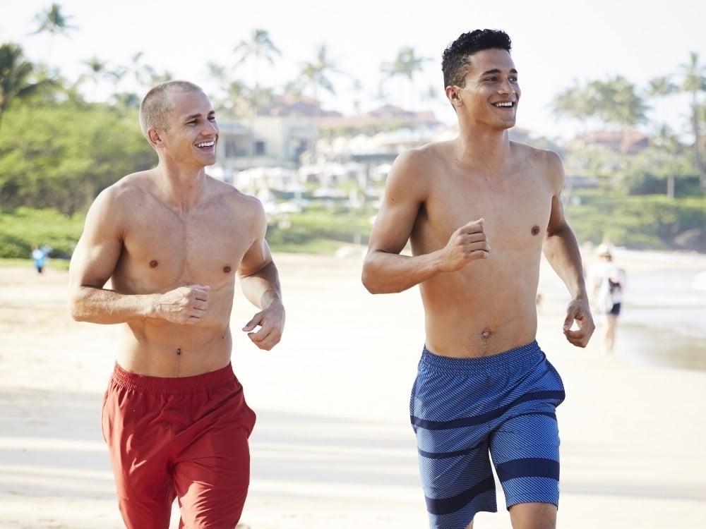 Running on Beach