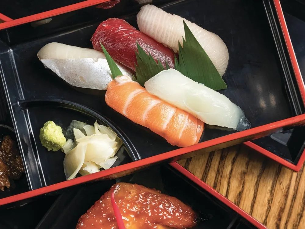 plate of sushi