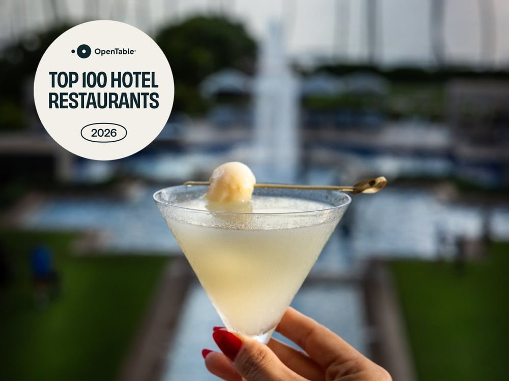 opentable top 100 hotel restaurants award