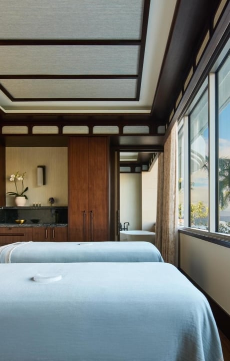 The view from a couples treatment room
