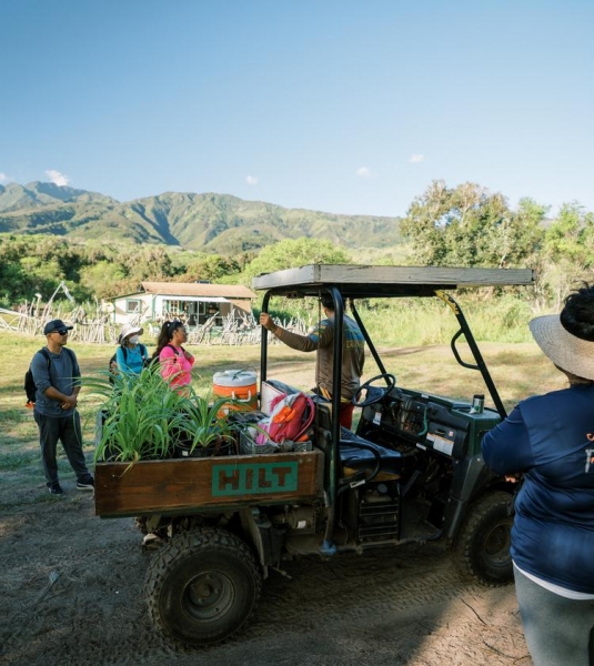 Volunteering at Hawaiʻi Land Trust