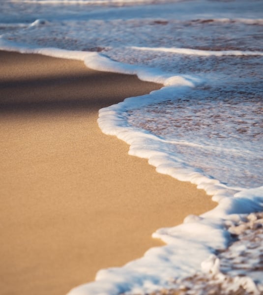 Gentle waves on a beach