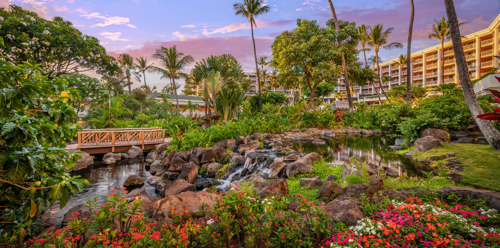 Garden areas of Grand Wailea