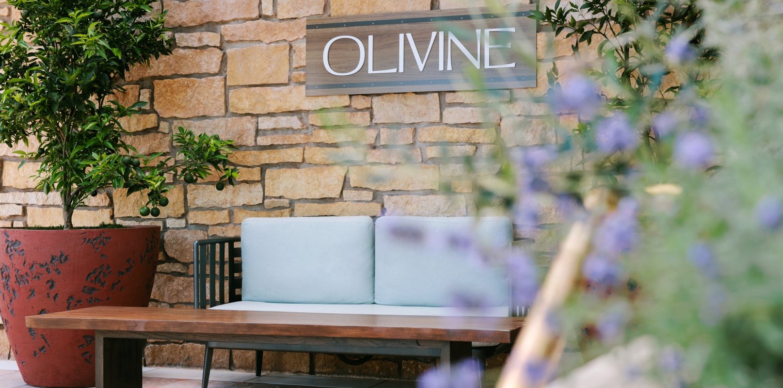 olivine outdoor sign