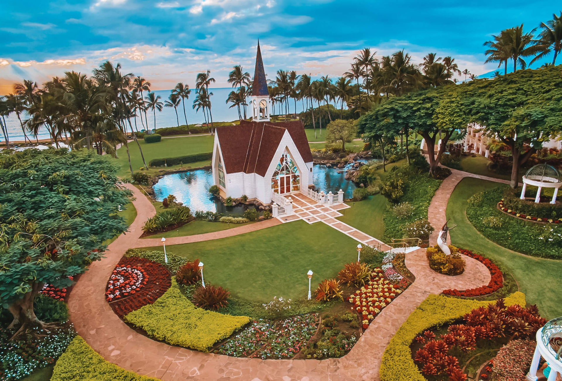 Grand Wailea chapel sits on the resort grounds