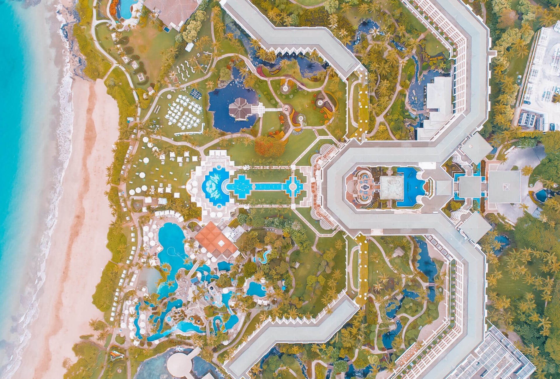 aerial view of the Grand Waila resort