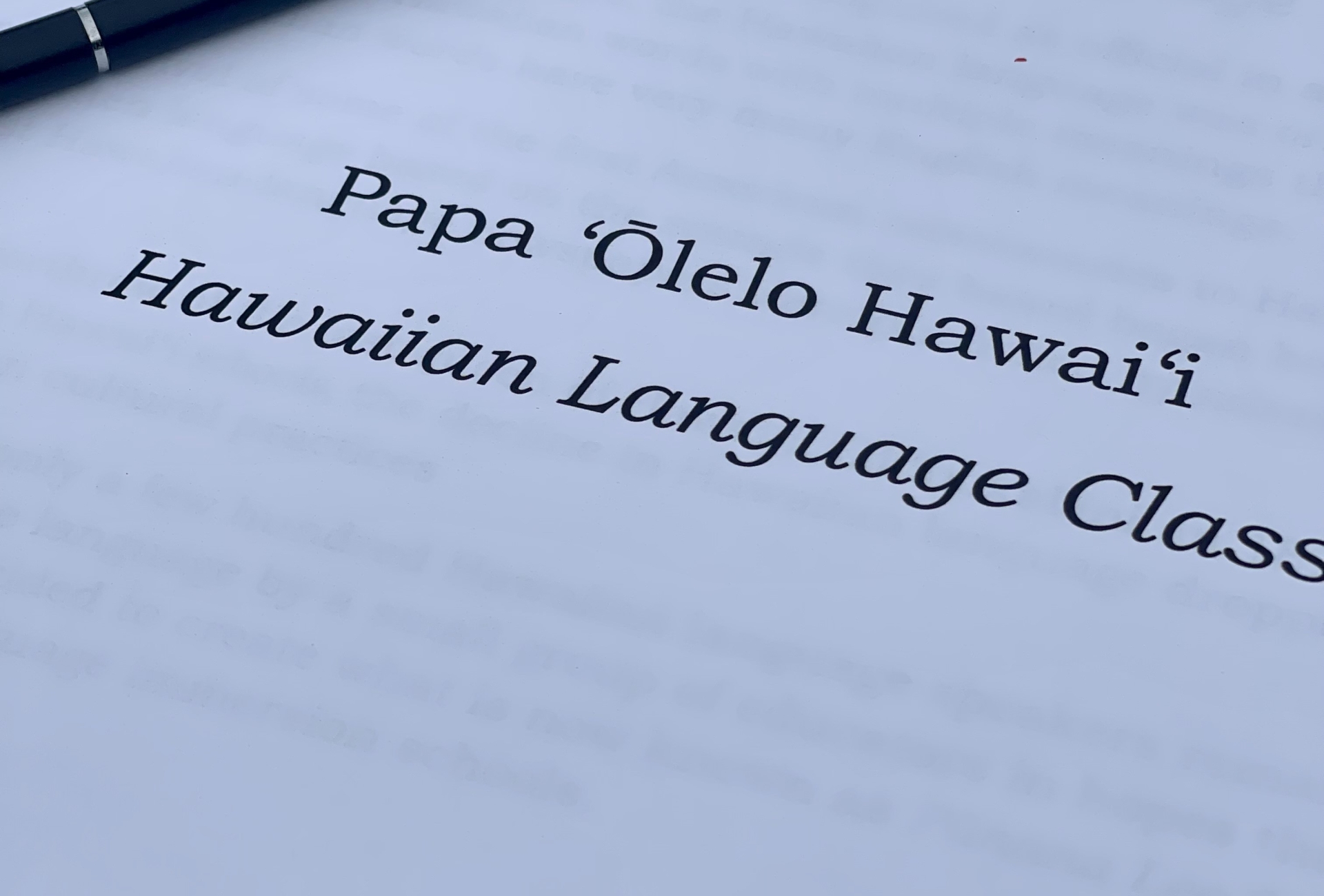 Hawaiian Language Month