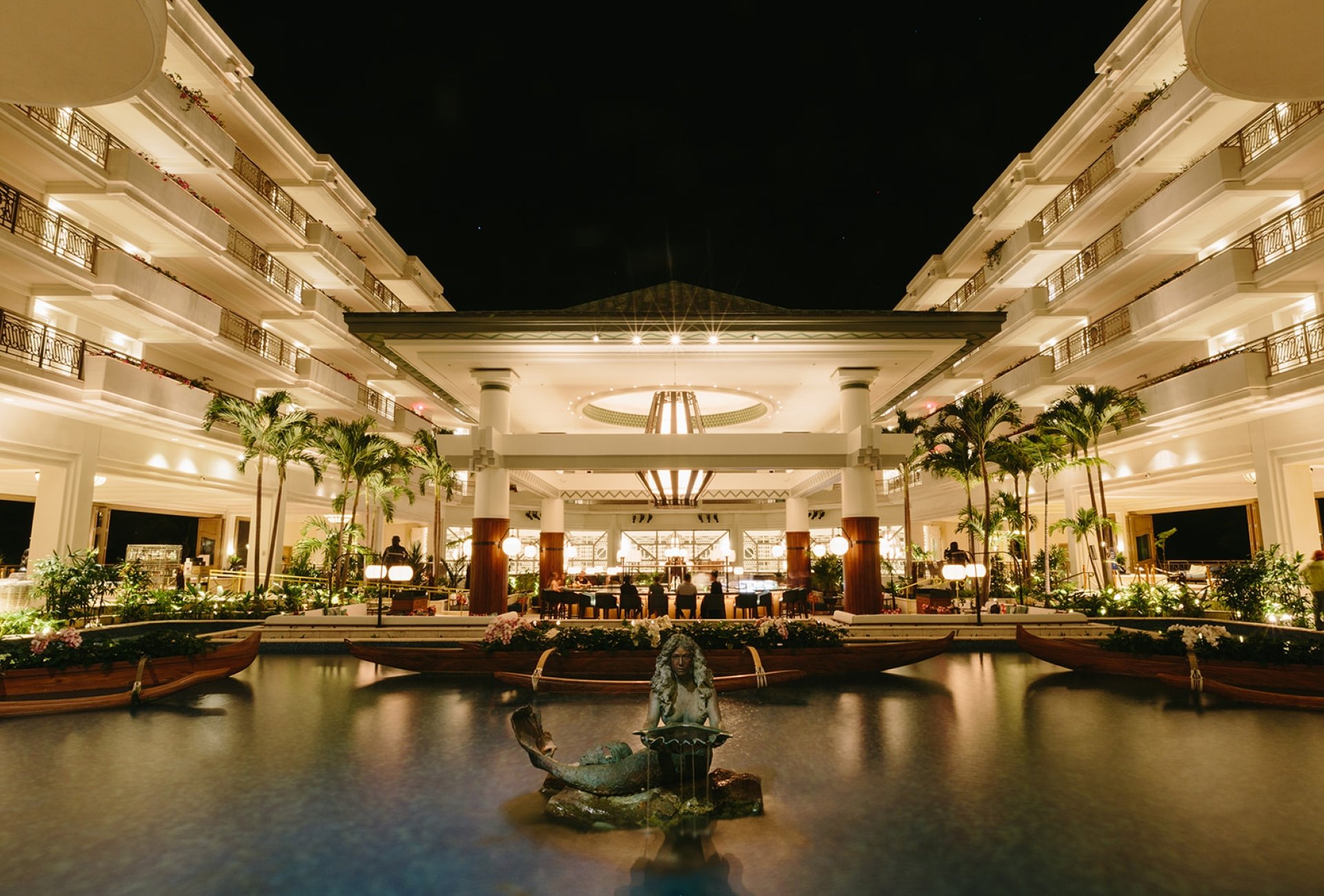 Botero by Lobby at night