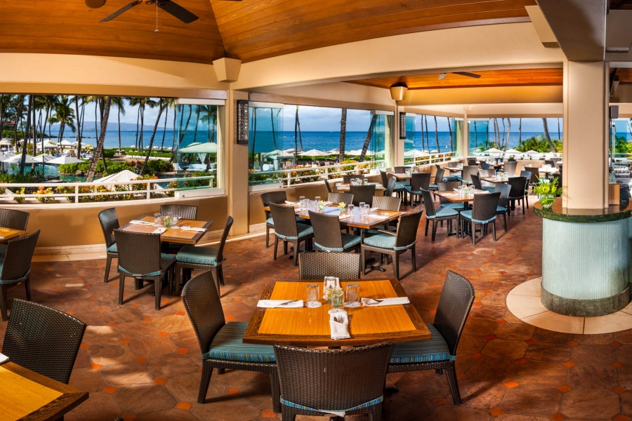 tables and chairs in Molokini dining area