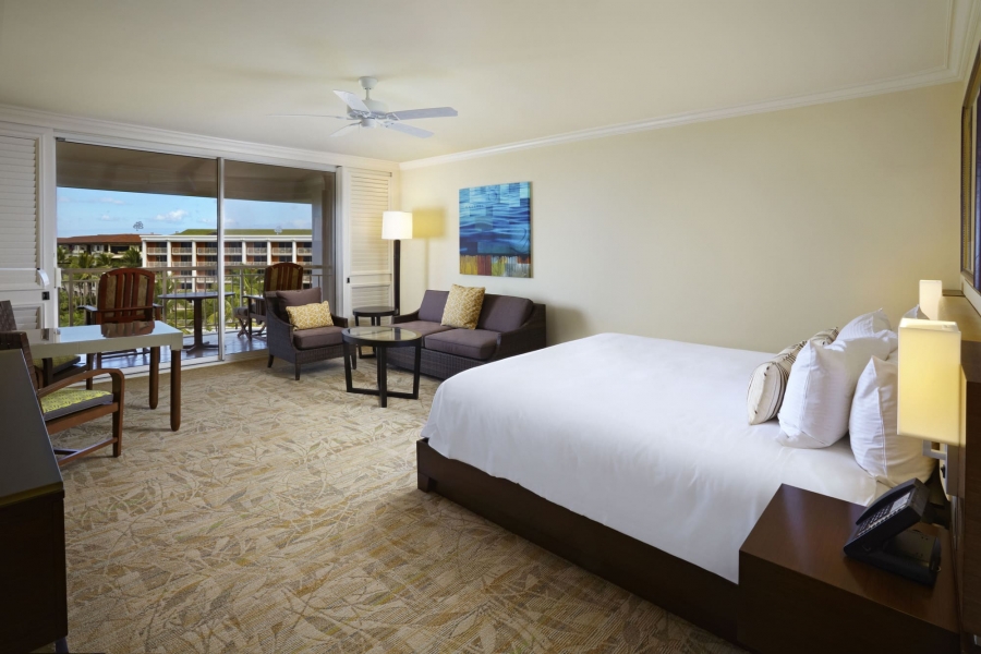 interior of Napua club bedroom with seating area
