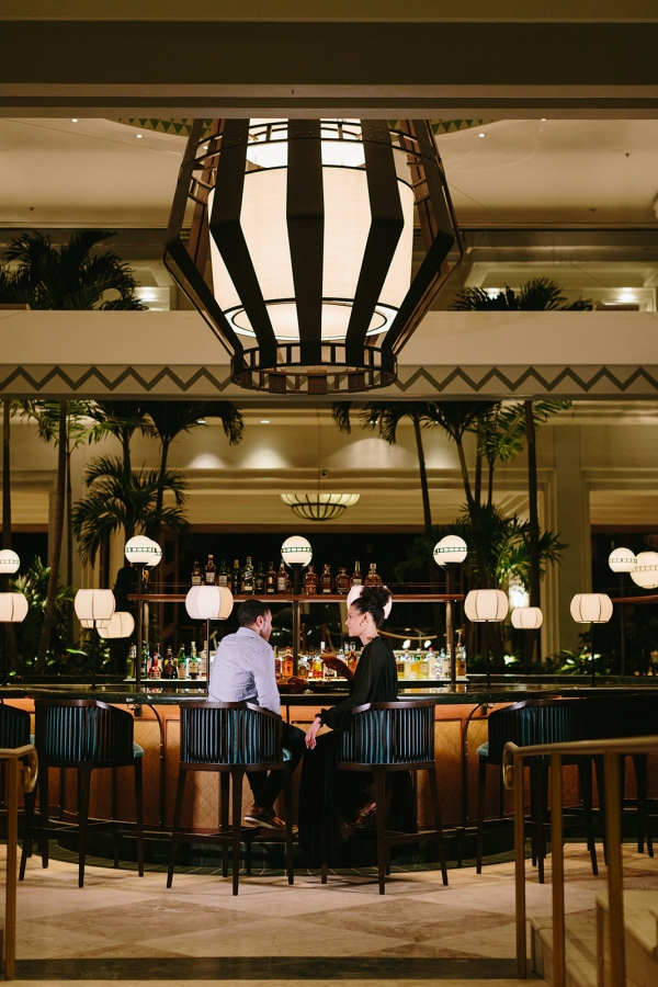 Couple dining at Bar