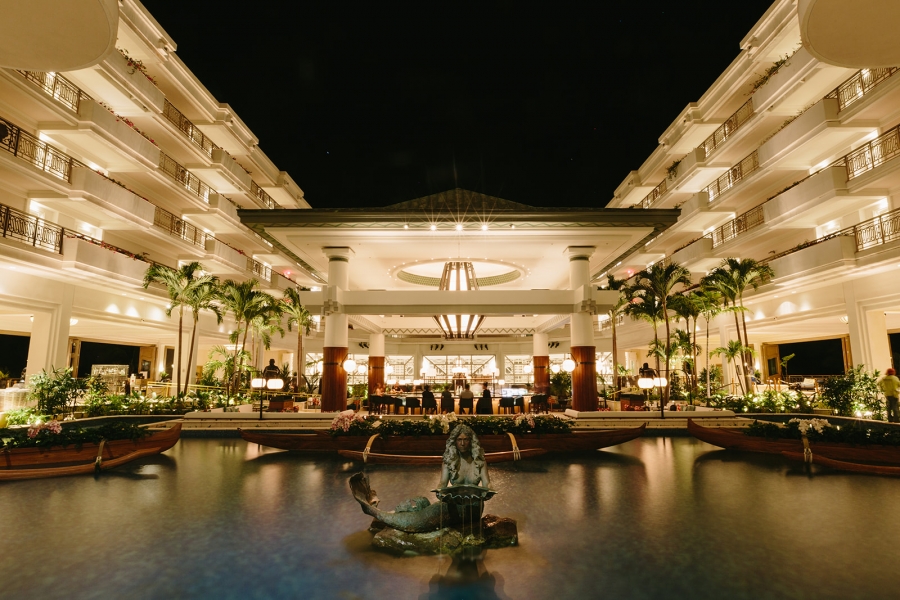 Botero by Lobby at night